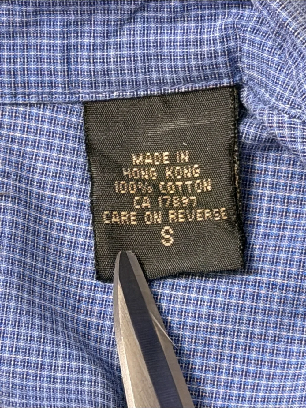 Banana Republic Blue Micro-Check Dress Shirt